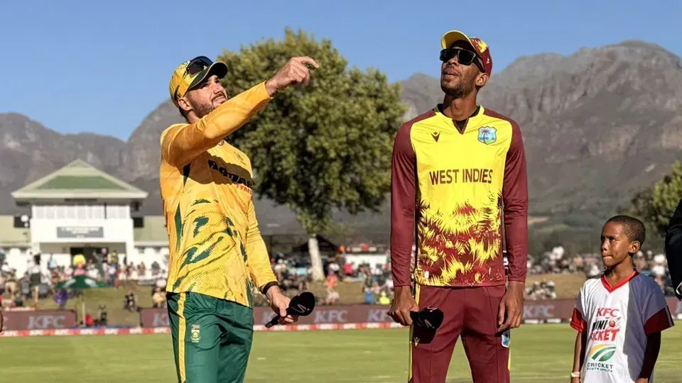 SA vs WI Head to Head - 2nd T20I, West Indies tour of South Africa 2026